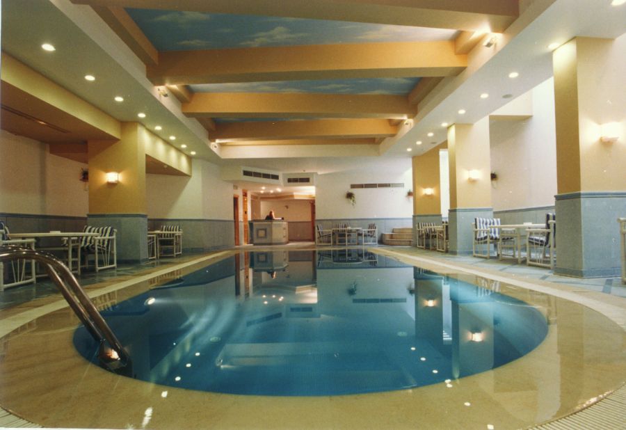 The indoor pool