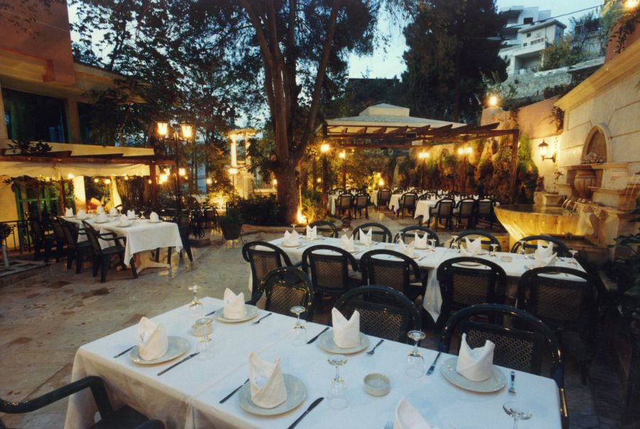 The garden terrace restaurant