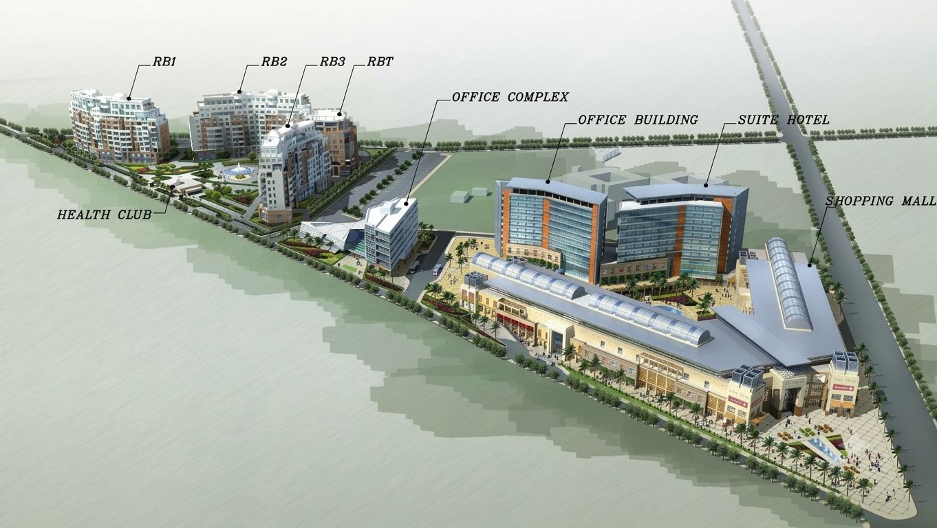 Design drawing of the Yafour Gardens masterplan